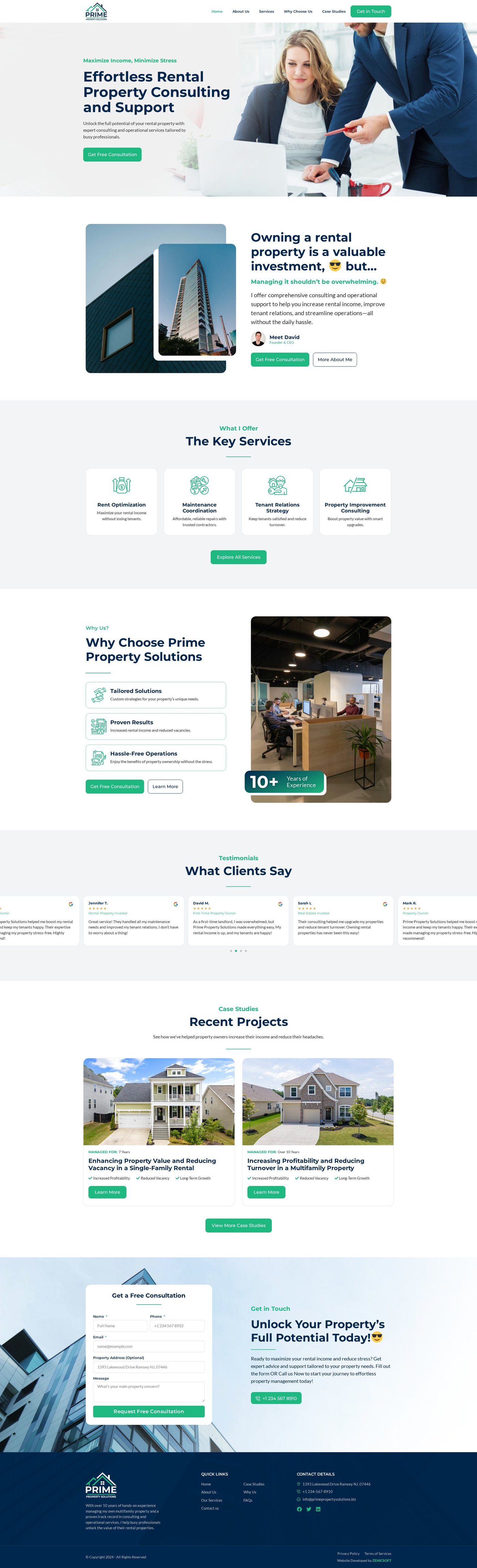 Prime Property Solutions website